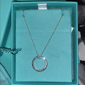 Tiffany & Co circle pendant 16inch